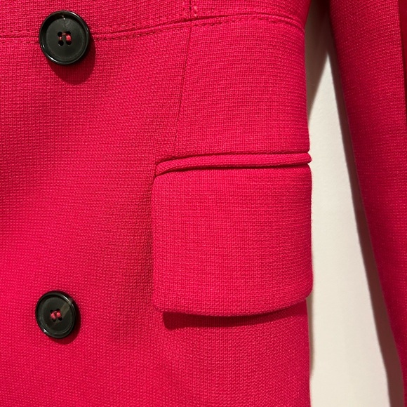 Zara Fuchsia Pink Doible Breasted Blazer - Picture 3 of 8